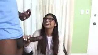 Mia Khalifa and Her First Black Monster 